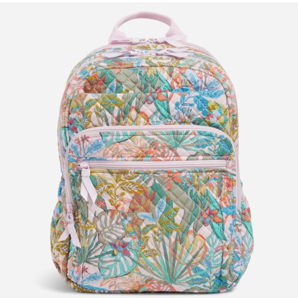 Vera Bradley XL Campus Backpack Rain Forest Canopy